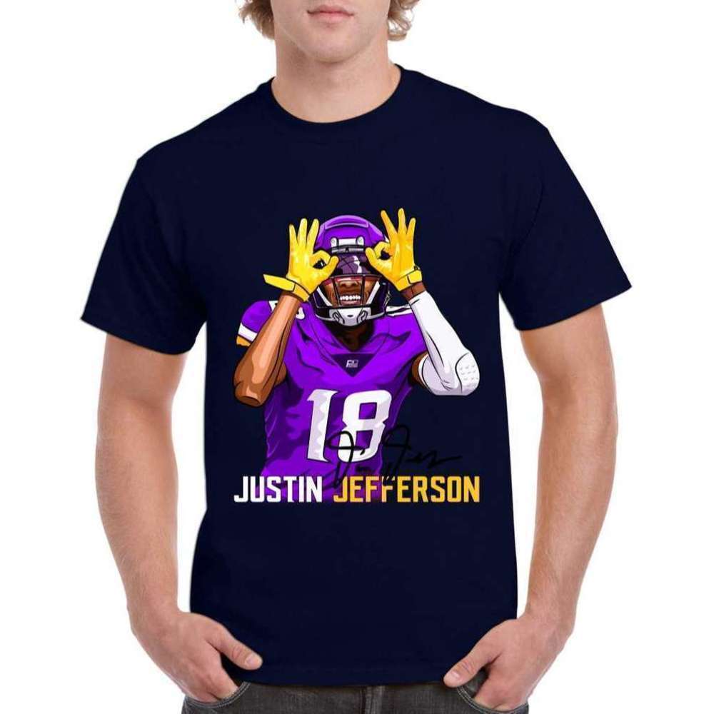 Justin Jefferson Minnesota Football Star Player Fan T-Shirt